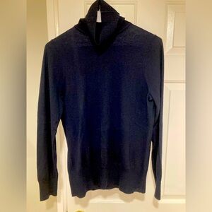 J Crew Merino Wool Turtleneck Sweater Navy